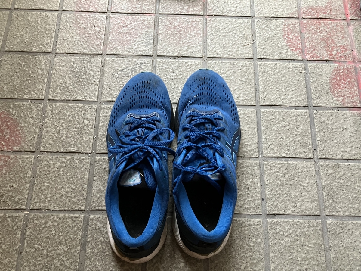 いつものランニングシューズ