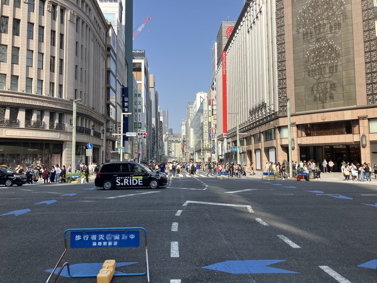 歩行者天国の様子
