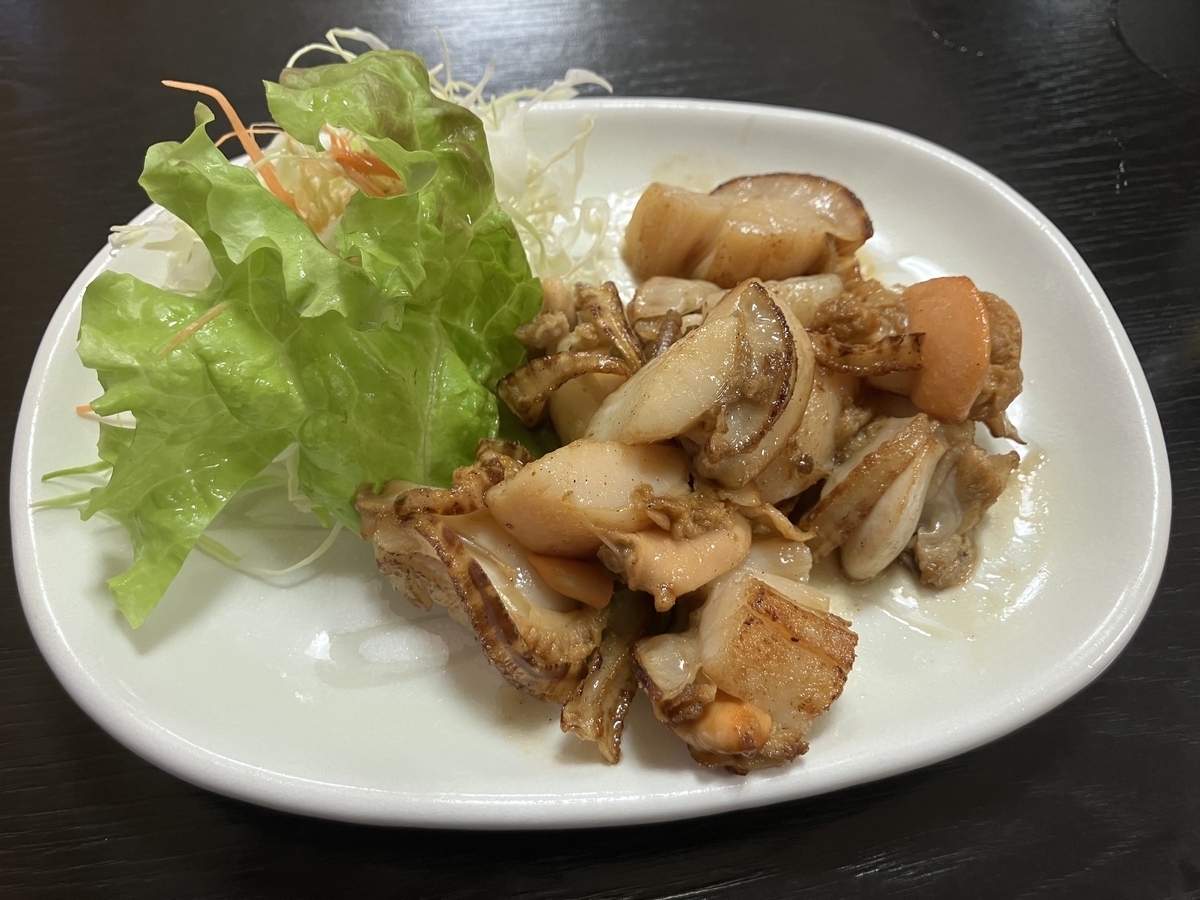 ホタテのバター焼き