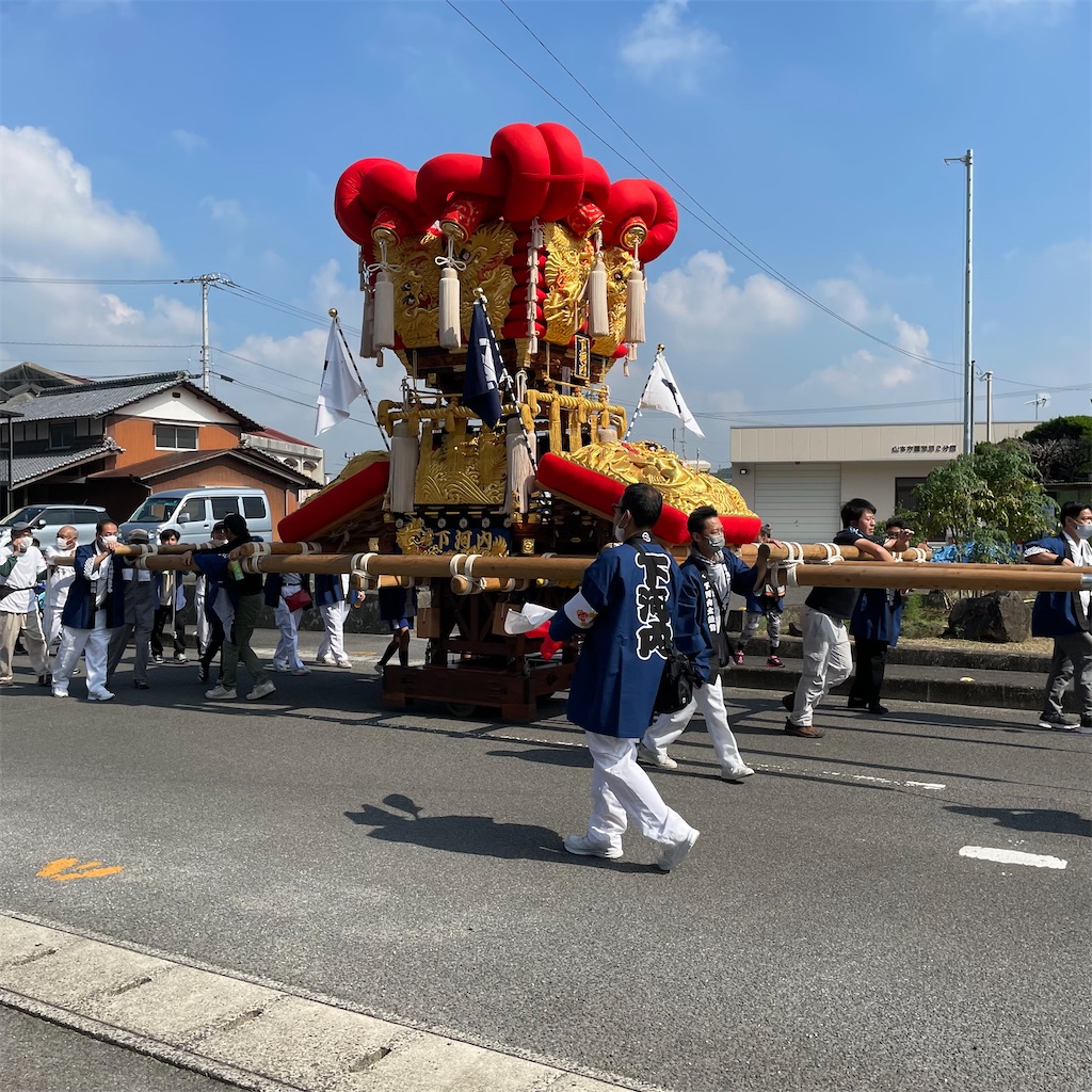 下河内太鼓台 河内神社 2022年10月1日撮影 - シゲちゃんの日常