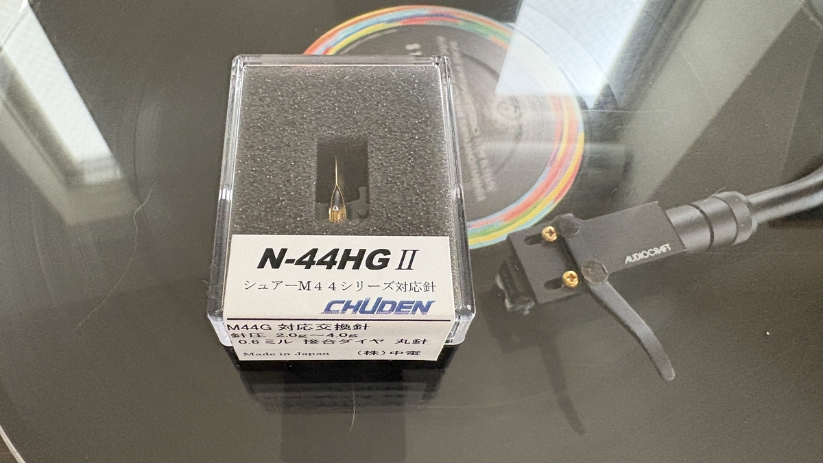 SHURE M7 希少、針交換済 NAGAOKA DJ-44G SHUREカートリッジ M44G/M44-7 対応の交換針