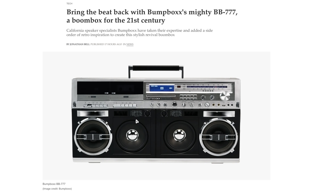 Bumpboxx BB-777 - 帰ってきた巨大ラジカセ 、そこには一人一人の物語