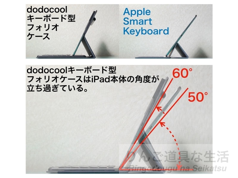 iPad Pro 10.5インチ用smart connector及びApple Pencil収納可能なdodocoolキーボードケース
