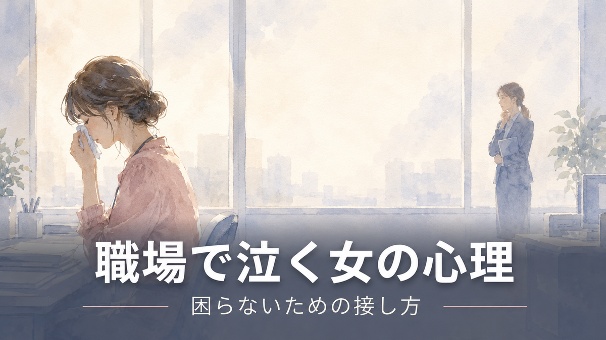 職場 で 泣く 女