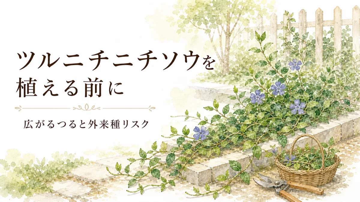 ツルニチニチソウ 植え て は いけない