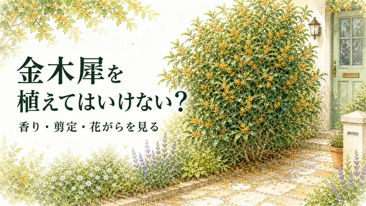 金木犀を植えてはいけない？玄関前で後悔しやすい香りと剪定の話 - 庭メモ