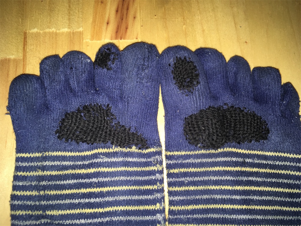 ダーニング 靴下の穴 しましま通信