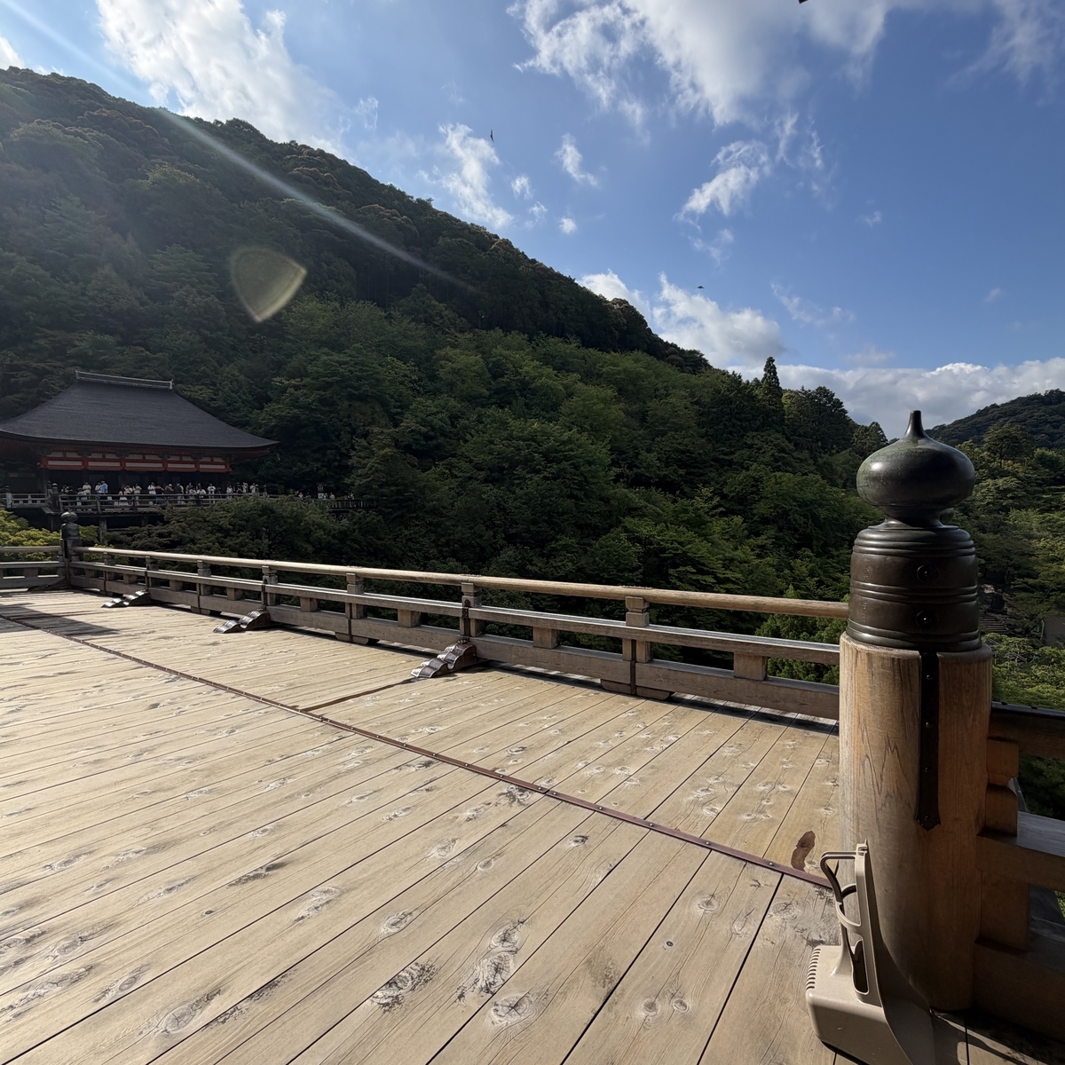 清水の舞台 早朝の貸し切り状態