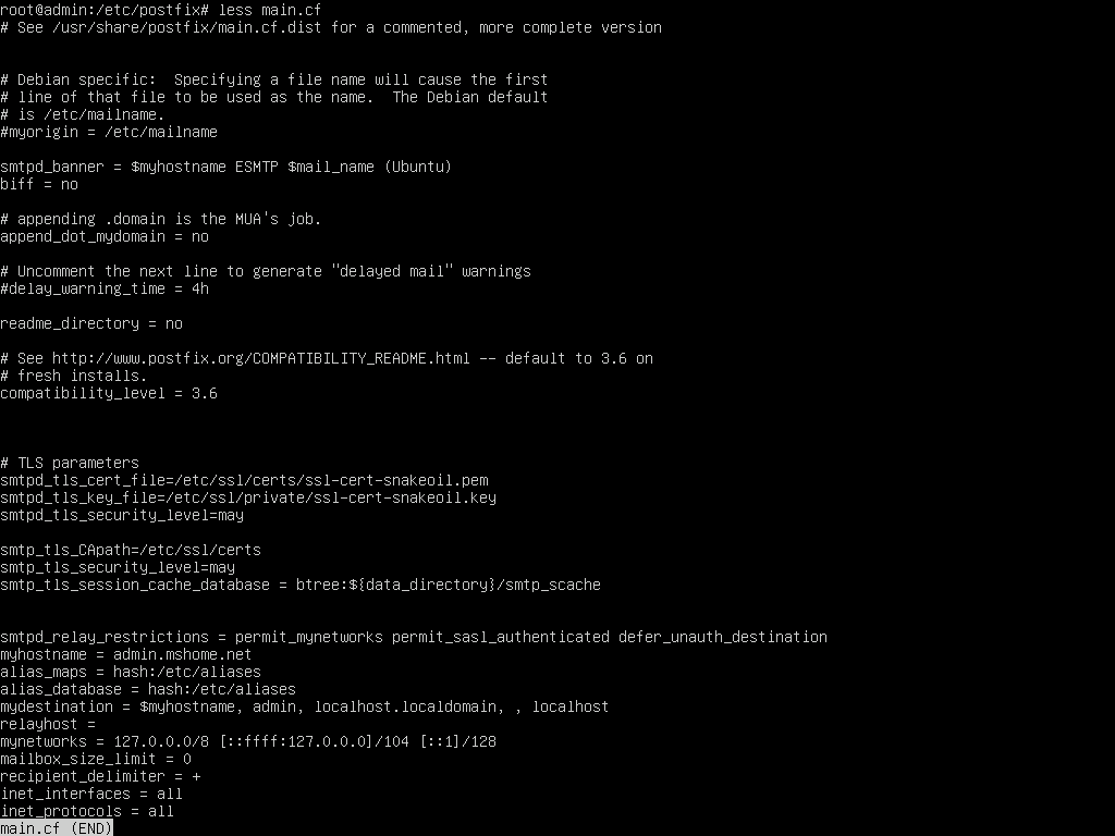 Postfixでエラー！！ postconfで確認を - なんでもシステム管理