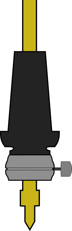 コントラバスのエンドピンソケットの仕組み【従来のタイプ・グリップ