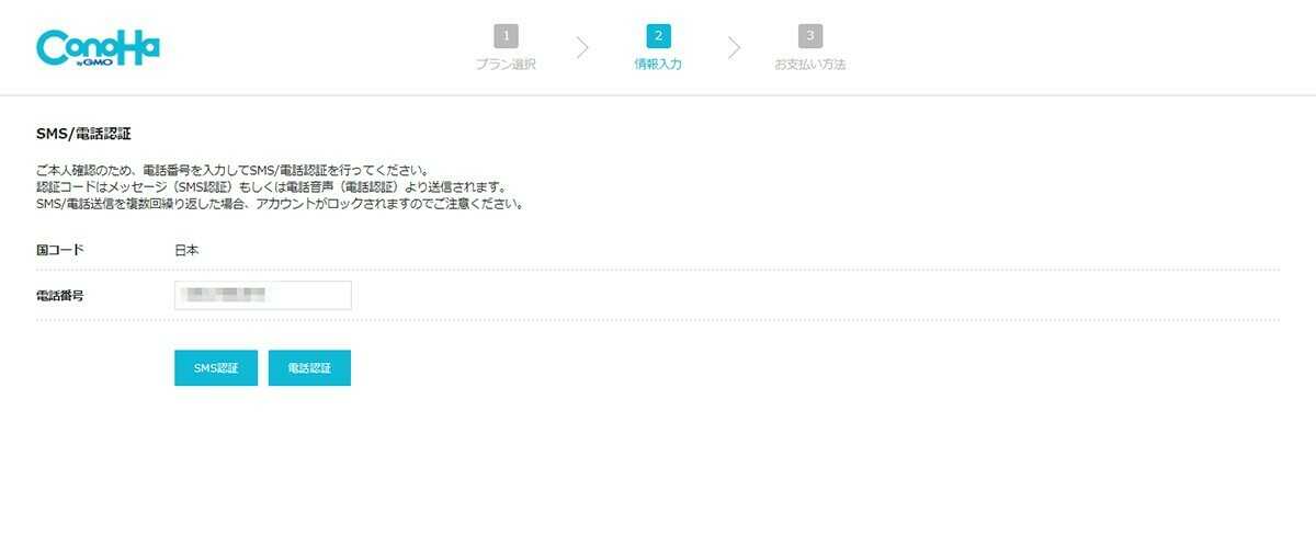 電話認証かSMS認証