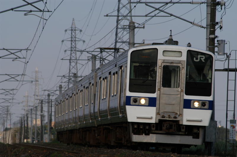 赤塚－内原_766M_415系1500番台普通_カツK535編成