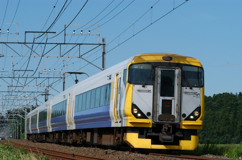 佐倉－物井_E257系500番台特急しおさい12号_マリNB12編成