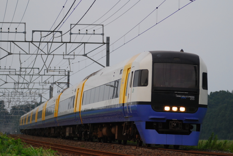 佐倉－物井_255系特急しおさい14号_マリBe04編成