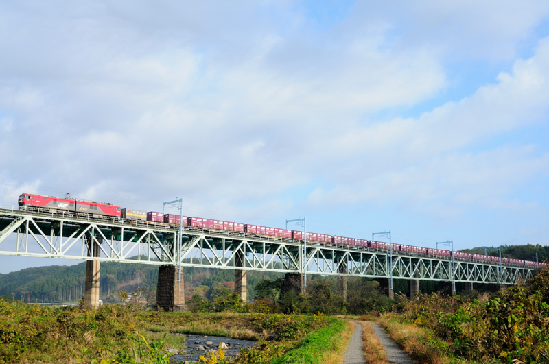 豊原－白坂_3078レ_EH500-**号機（仙台）+コキ牽引