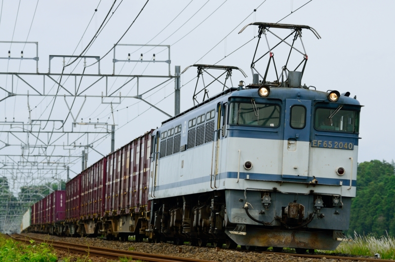佐倉－物井_1094レ_EF65PF-2040号機（新鶴見）+コキ15B