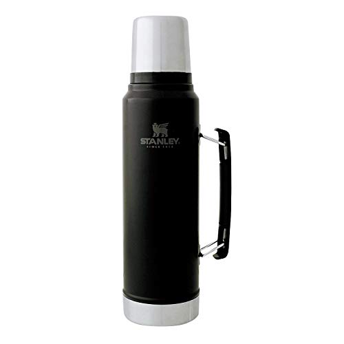 STANLEY(スタンレー) クラシック真空ボトル 1L マットブラック 水筒 保冷 保温 保証 08266-007 (日本正規品)