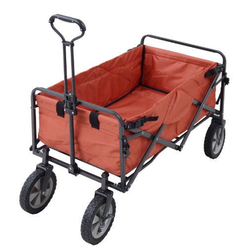 テントファクトリー キャリーワゴン オールランド ワゴン (容量約100L 積載重量約80kg カバー取り外し丸洗い可) テラコッタ TF-MXCW-TER