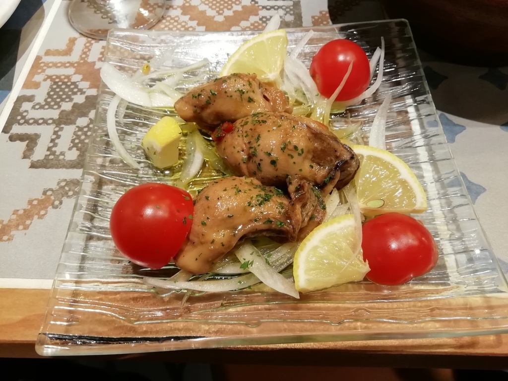 牡蠣のオイル漬け 690円