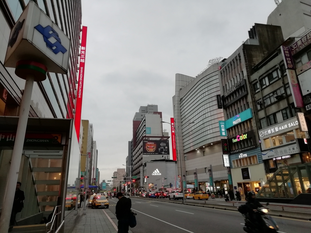 台北は始終曇りか雨。