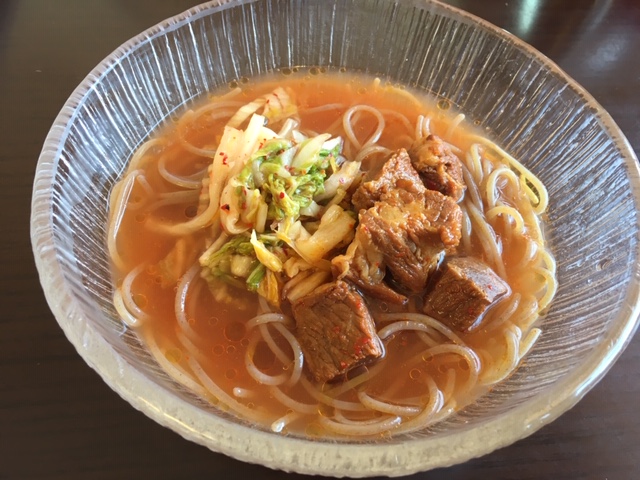 牛肉冷麺　1,250円　たかひ高関店