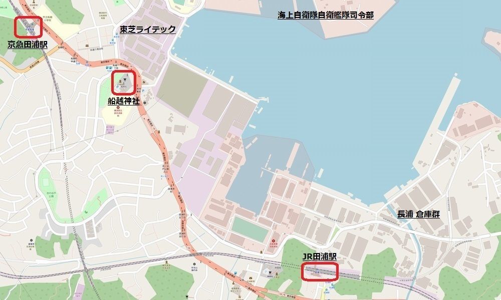 田浦周辺地図