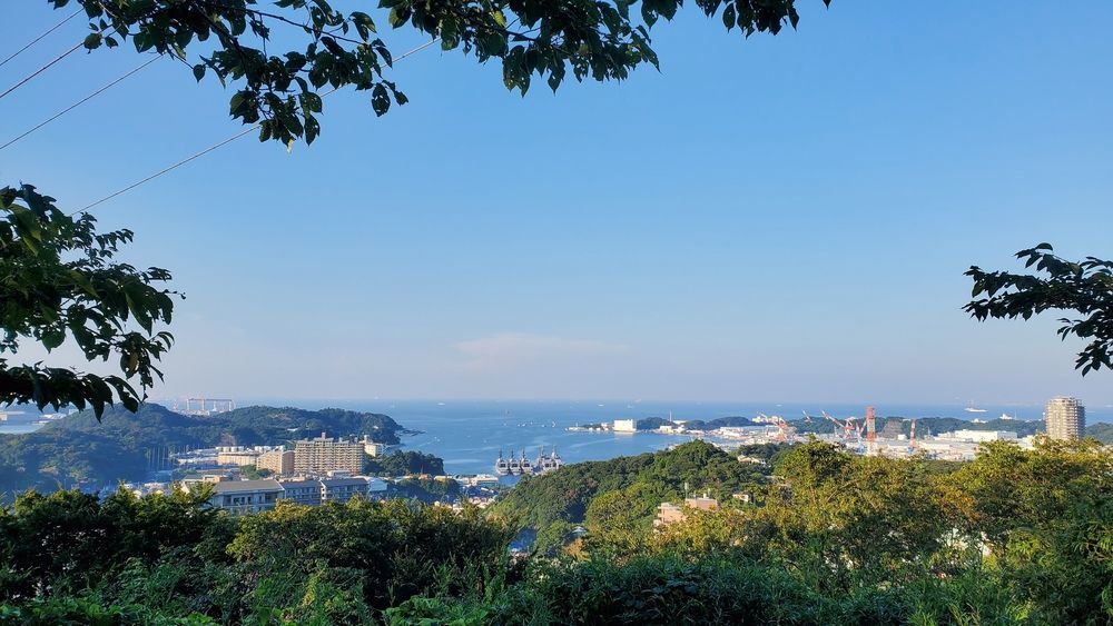 塚山公園・港の見える丘から見た景色