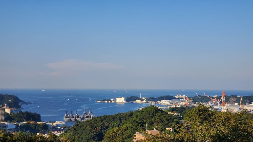 塚山公園・港の見える丘から見た景色