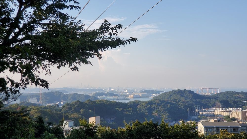 塚山公園・港の見える丘から見た景色