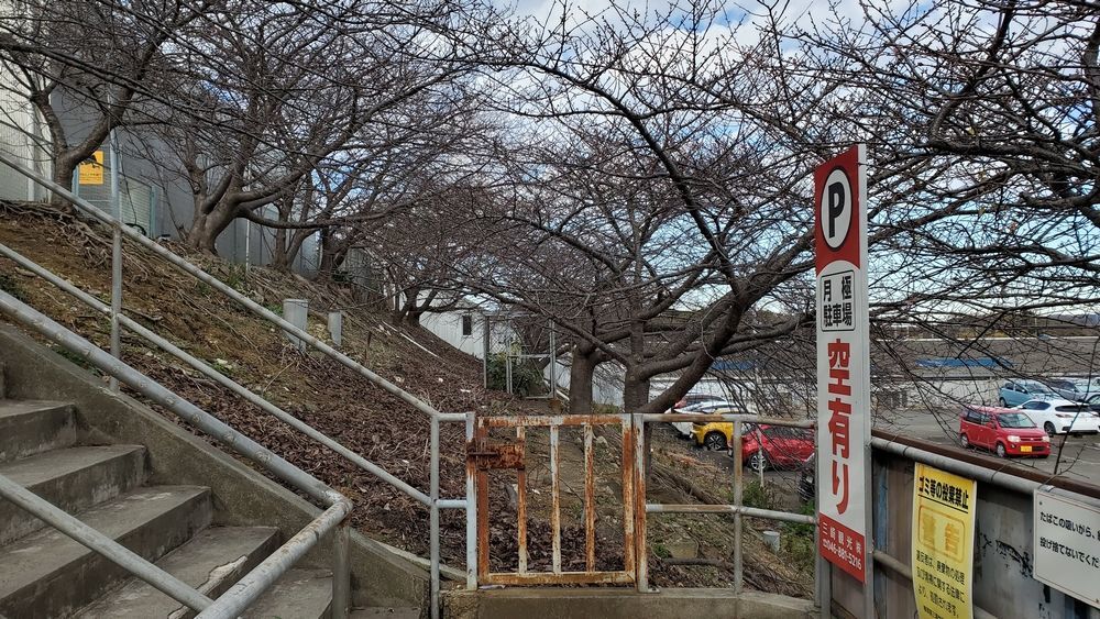 三崎口駅の駐車場付近