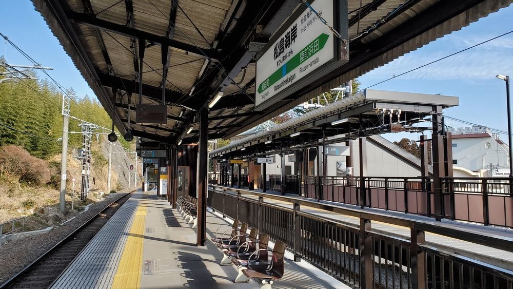 松島海岸駅ホーム