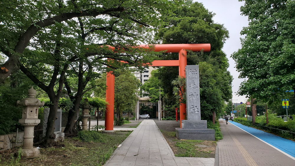 稲毛神社の鳥居