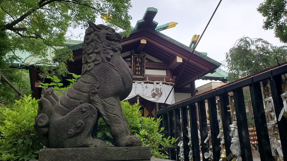 稲毛神社の狛犬