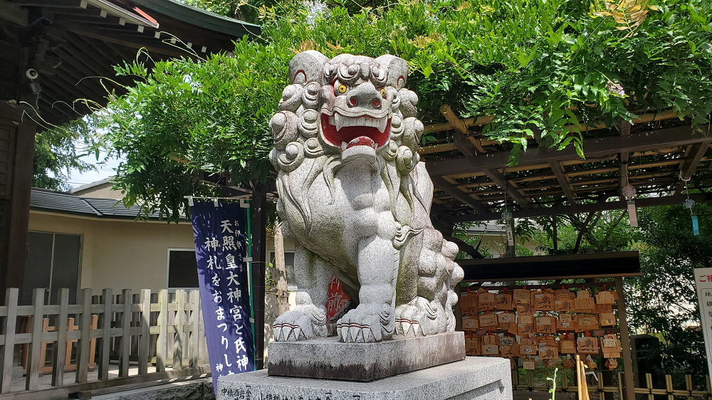 お三の宮日枝神社の狛犬