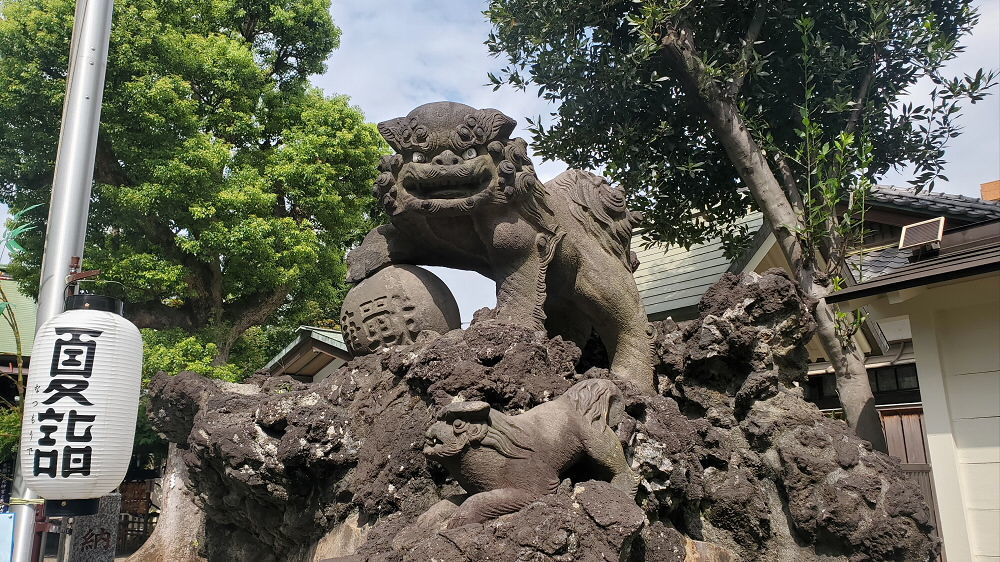 お三の宮日枝神社の狛犬