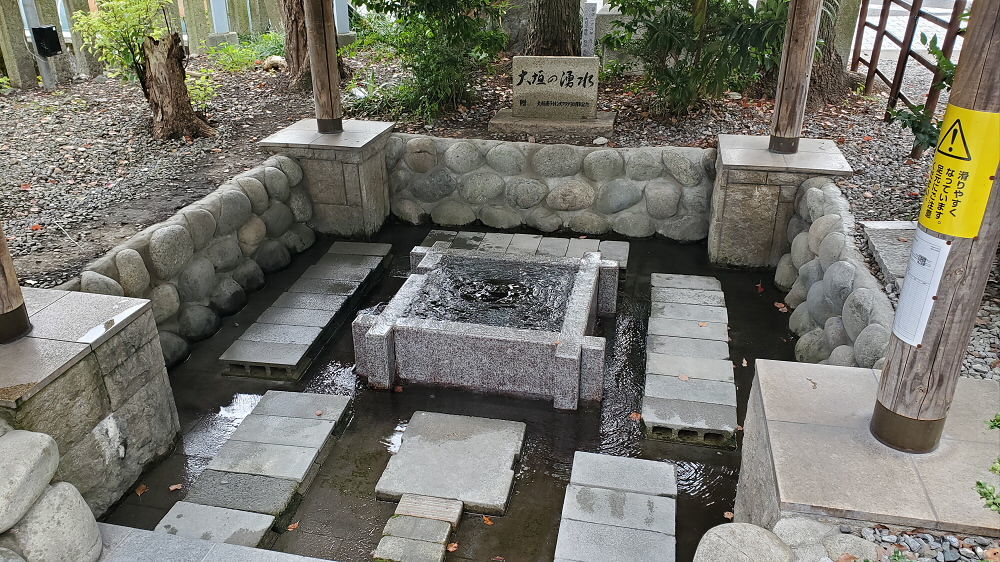 大垣八幡神社 自噴井戸