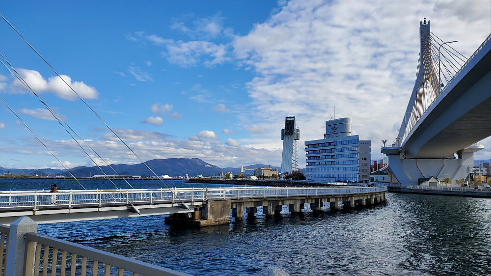 青森ラブリッジから見た景色