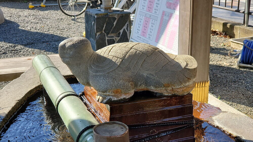 白旗神社 手水舎