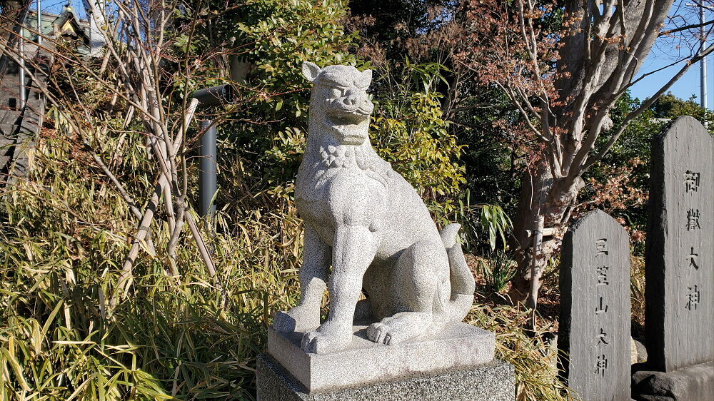 白旗神社 狛犬