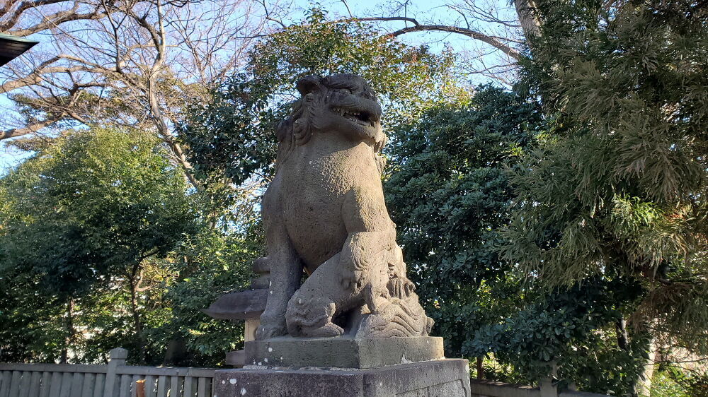 白旗神社 狛犬