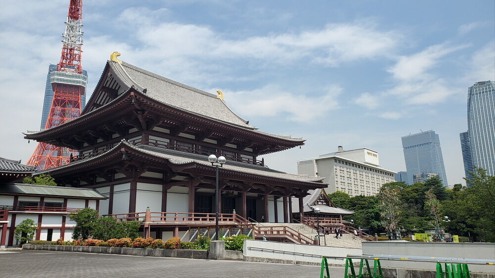 増上寺 大殿と安国殿