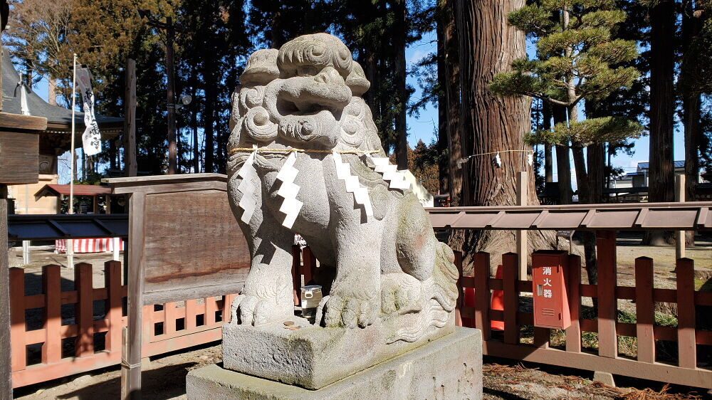 櫛引八幡宮 狛犬