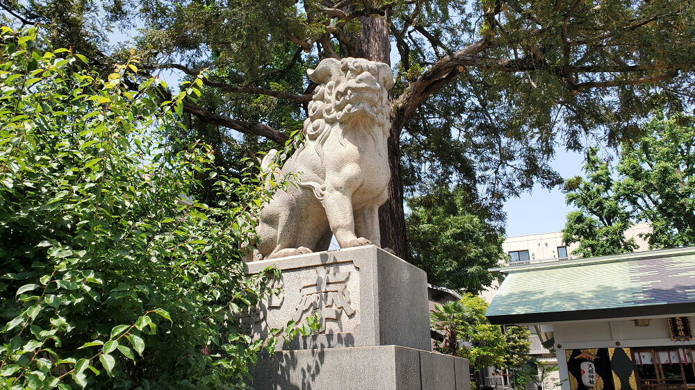 下神明天祖神社 大狛犬