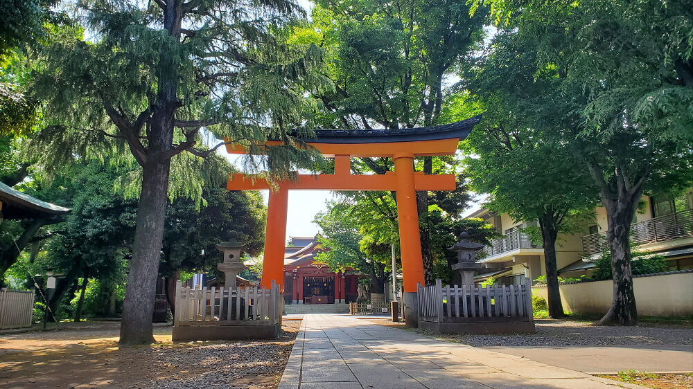 旗岡八幡神社 鳥居