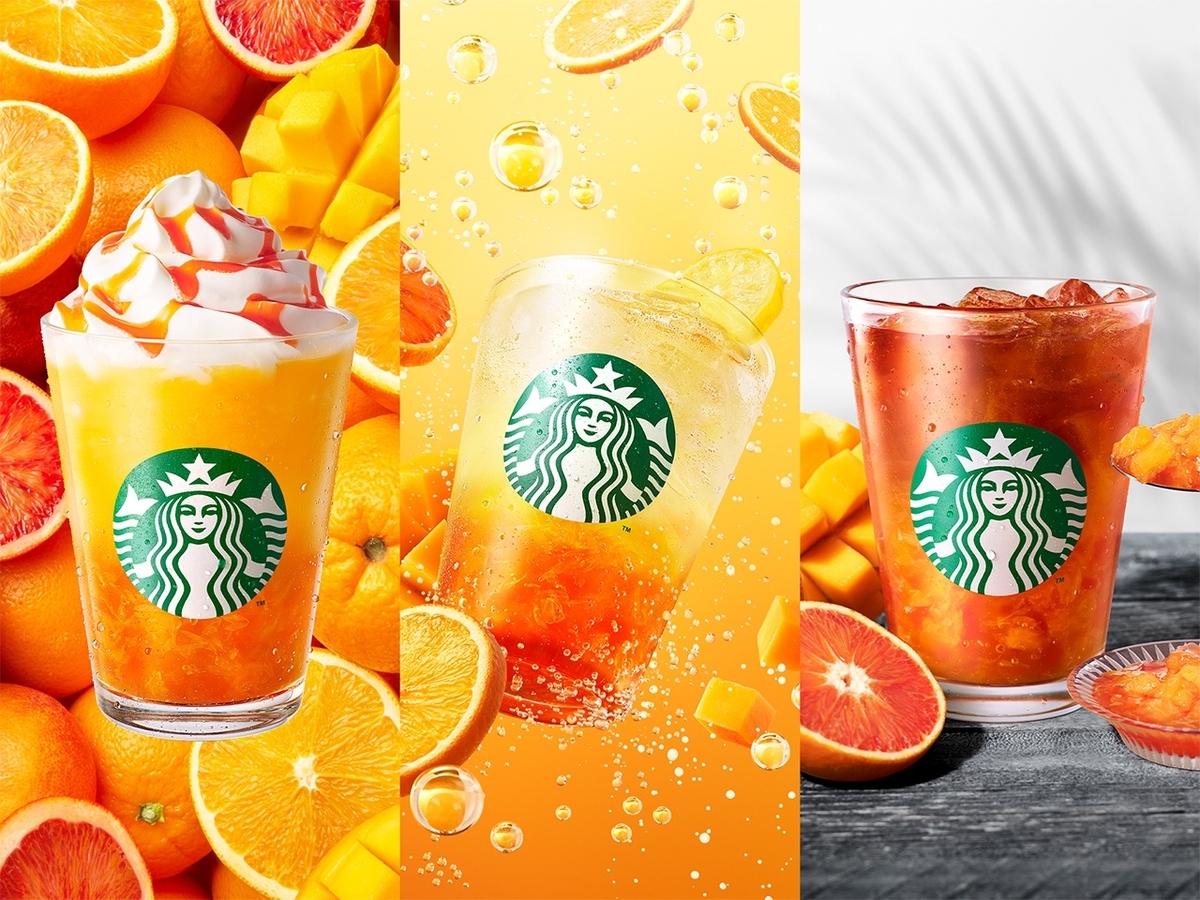 スターバックスから「ぎゅぎゅっと オレンジ＆マンゴーフラペチーノ