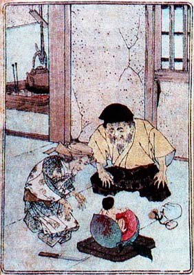 桃太郎誕生の瞬間はホラーの世界 - 装丁家・大貫伸樹の装丁挿絵探検隊