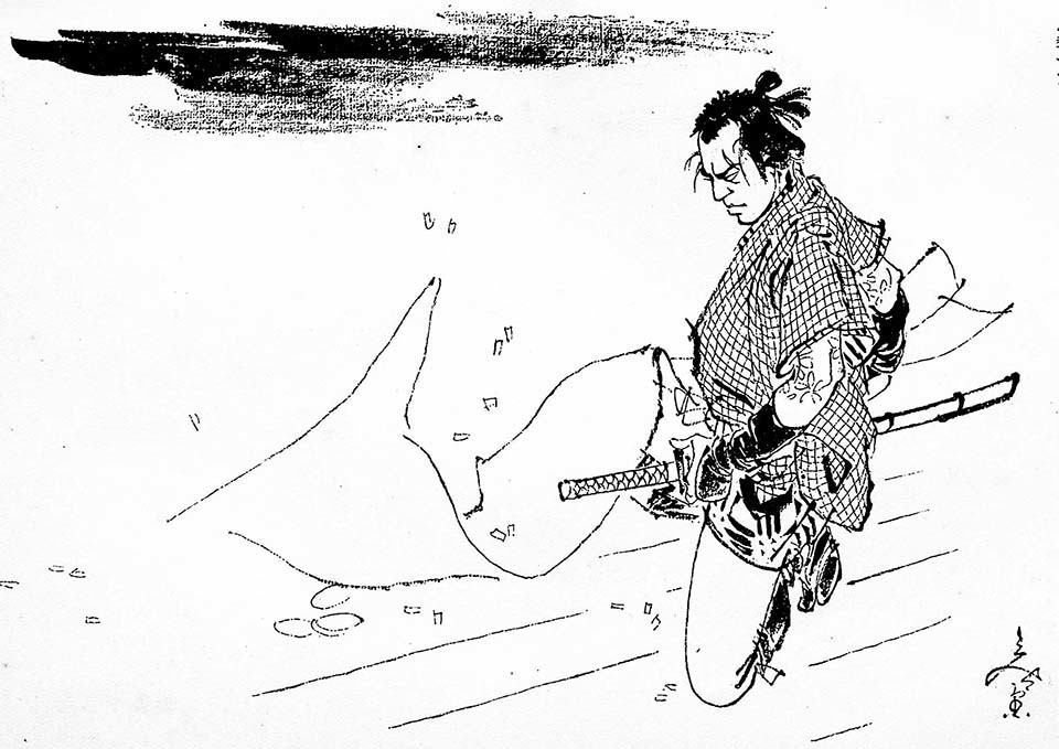 101冊の挿絵のある本（31）… 小田富弥が描いた子母澤寛「弥太郎笠