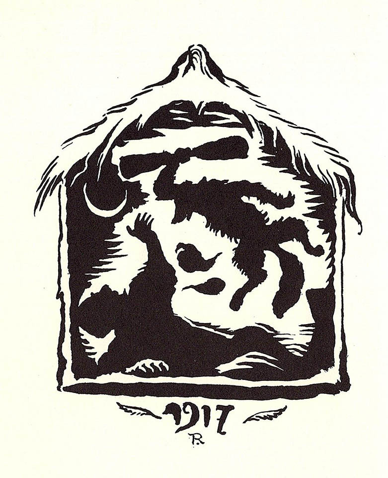 101冊の挿絵のある本（44）…岸田劉生：挿絵『カチカチ山と花咲爺』の