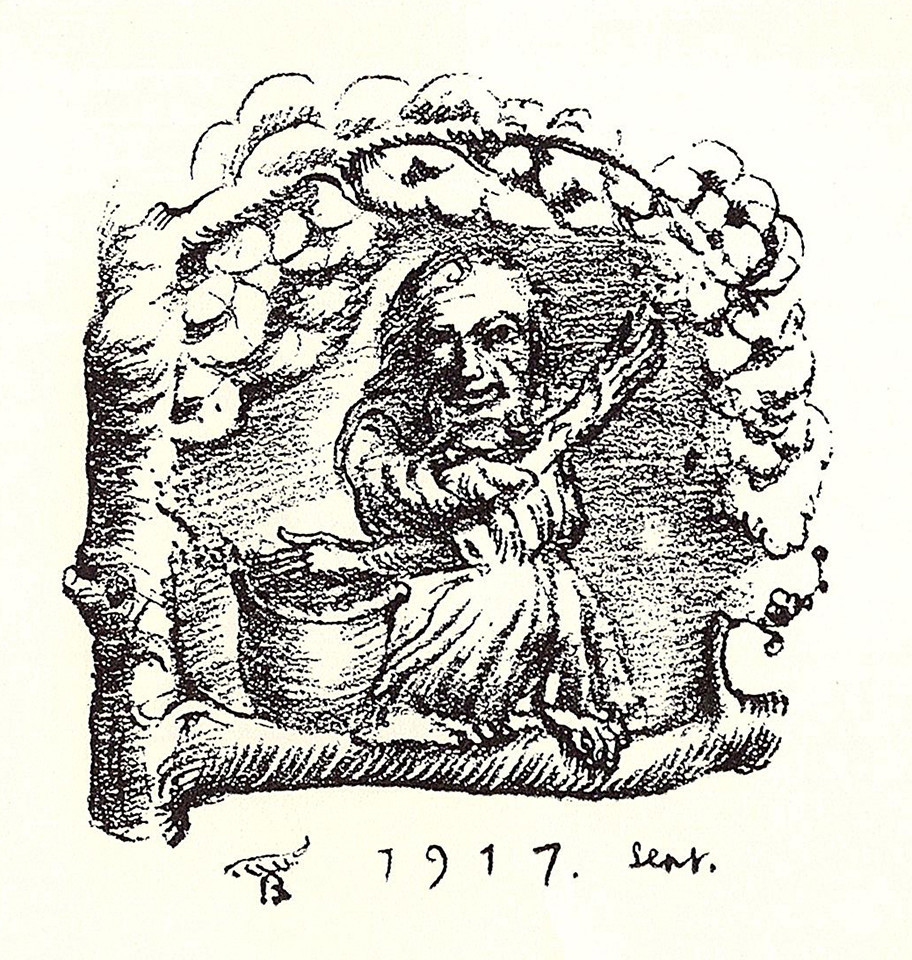 101冊の挿絵のある本（44）…岸田劉生：挿絵『カチカチ山と花咲爺』の