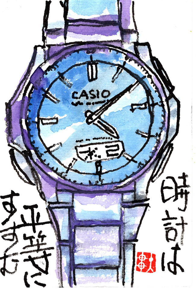 絵手紙を習う 14 百均の画材だけで絵手紙を描いてみました 装丁家 大貫伸樹の装丁挿絵探検隊